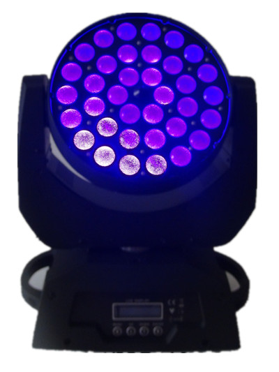 36 * 15W RGBWYUV 6 In 1 LED Wash Moving Head Lamp Waterproof IP20 Energy Saving