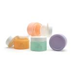 Custom Empty 50g Cosmetic Matte Painting Glass Cream Jar With White Screw Lids