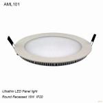 Round recessed mounted IP20 18W low price ultrathin LED Panel light
