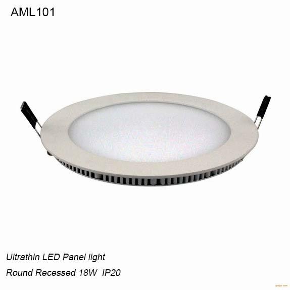 Round recessed mounted IP20 18W low price ultrathin LED Panel light