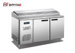 Stainless Steel Commercial Refrigerated Preparation Pizza Counter Fridge