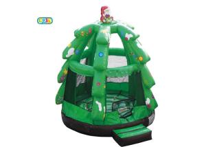Wholesale Inflatable Christmas Bounce Castle Santa Claus Bounce Easy To Carry from china suppliers