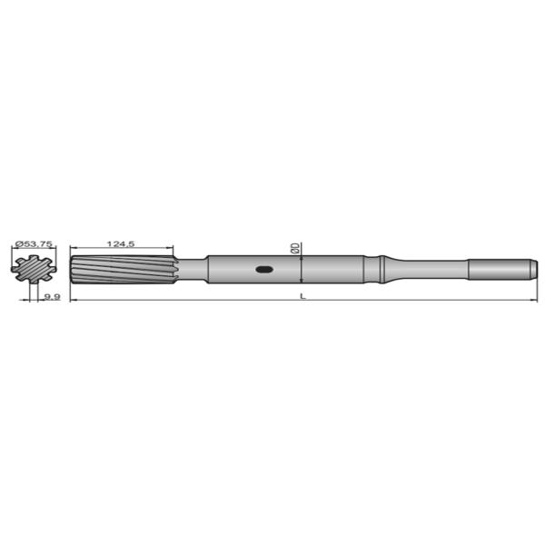 T38 Thread Carbide Drill Tools For Top Hammer Drilling Rig