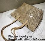 EVA Logo Printed Mini Tote Bag Fashion Plastic Lady's Shopping Hand Bag Custom