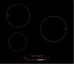 240V 60Hz Smart Sensor 3 Burner Induction Cooktop