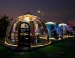 Prefab Cabin House Restaurant Home Transparent Bubble Glamping Dome Dome Tent