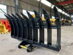 Excavator Rake Bucket , land rake for excavator CAT320D PC200