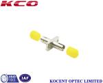 0.10dB Fiber Optic Adapter ST Metallic Oblong With Dust Cap Simplex