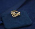 Bow Knot 925 Sterling Silver Rings Adjustable For Women 2mm-10mm