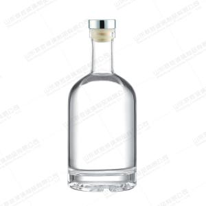 Wholesale Empty Spirit Custom Size Accepted 100ml 200ml 375ml 500ml Clear Gin Glass Bottle from china suppliers