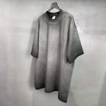 Vintage Distressed Heavyweight Cotton Blank Oversized T Shirt Men with 1000