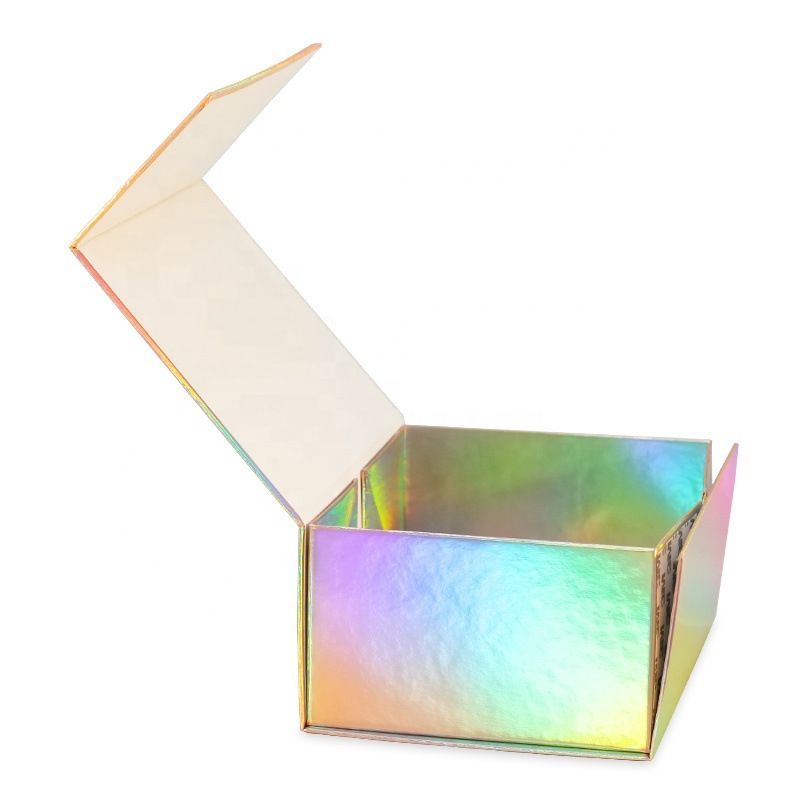 Fancy Color Custom Logo Printing Matt Laminated Rigid Foldable Cardboard Wedding Grown Packaging Magnetic Box