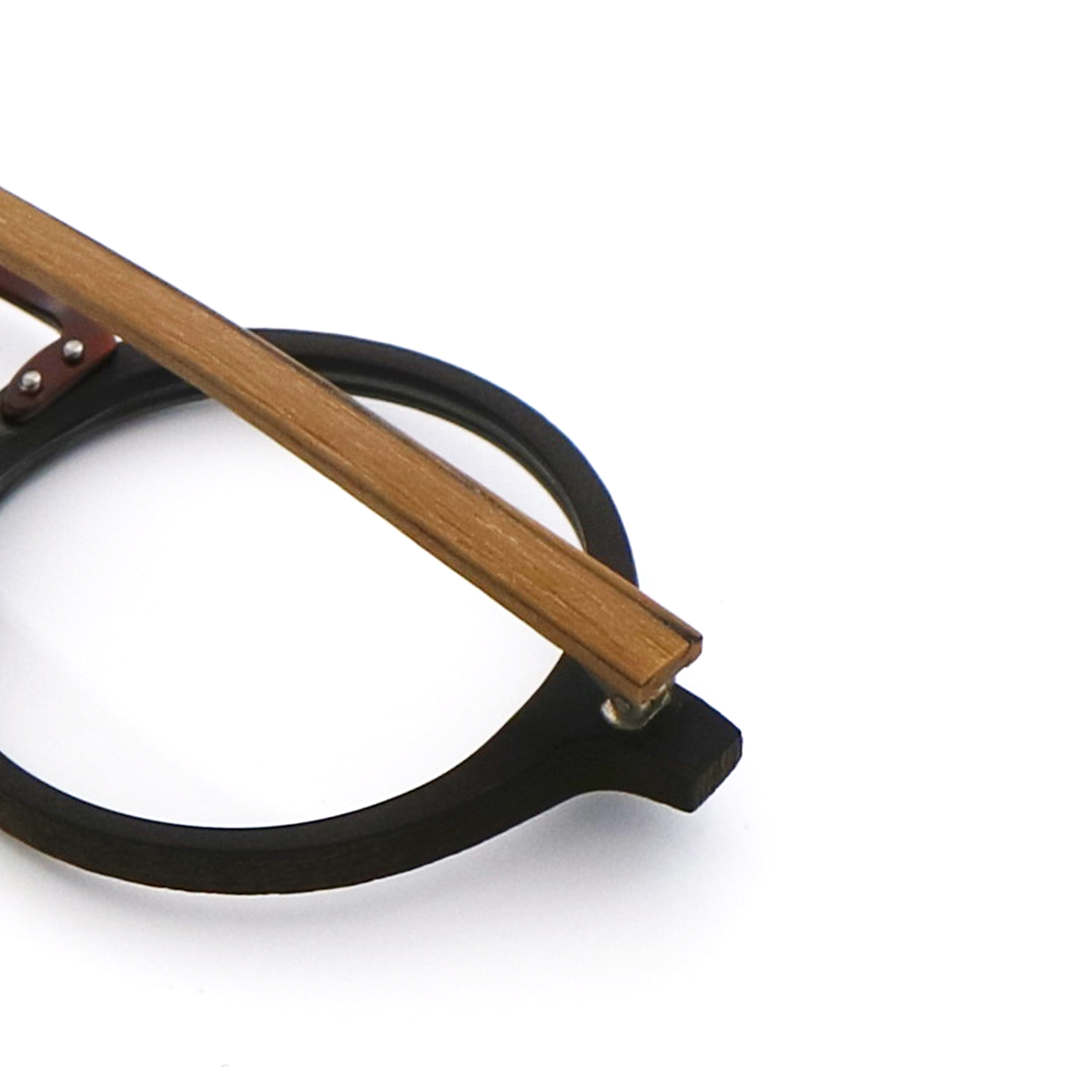 Vintage Handmade Wood Grain Acetate Glasses Optical Frames MR 251205