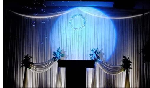 Professional Follow Spot Beam Light , 250w Wedding Stage Lighting With Support And Flight Case