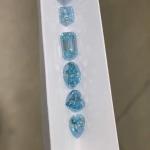 2.5 Carat Lab Created Colored Diamond Blue Nuance Lab Diamond VVS1