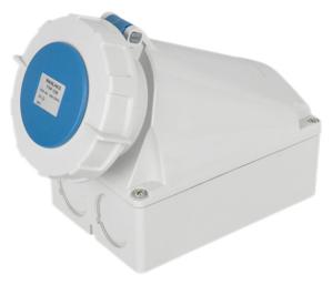 Wholesale Nylon Material 5 Pin 3800V 63A IP67 Waterproof Socket Wall Mount from china suppliers