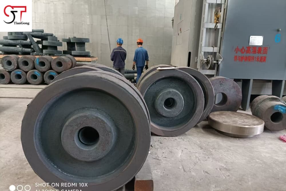 Blast Furnace Carbon Steel Forging Mild Steel Q345 For Bell Gear Ball Mill Gear