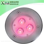 RGB 24Volt CREE IP67 Waterproof 3W LED Inground Light