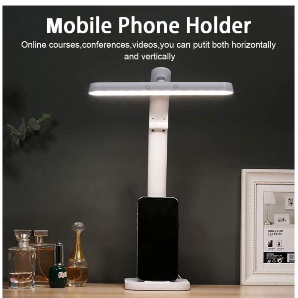 120mm Led White Desk Lamp Cantilever Folding Study Table Light For Children