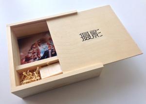 Wholesale Wedding Memory Wooden Photo Album Box , Wedding Usb Presentation Boxes from china suppliers