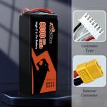 Racing FPV Drone Compatible Li-ion Battery Pack 8S2P 22.2V 8000mAh 30C 70C with