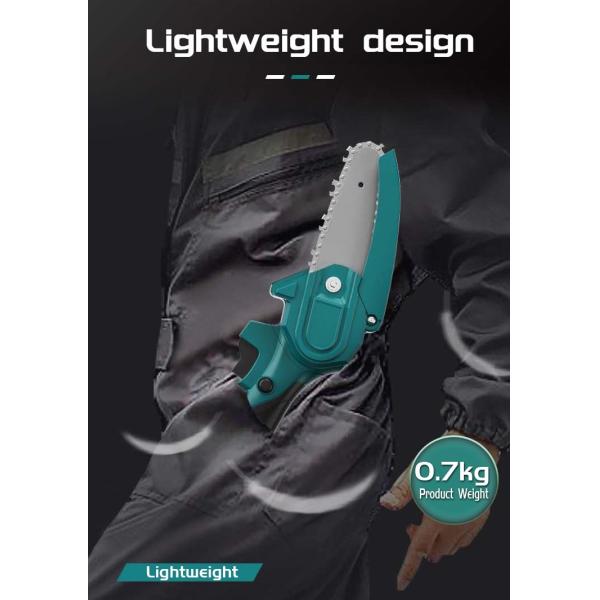 Portable Lithium Ion Chainsaw Rechargeable Woodworking Small Handheld Electric 4 Inch 6 Inch Felling Saw