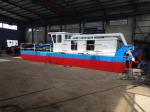 100 Cbm/H 8inch Hydraulic Mud Dredging Boat 16kw With A Blue Color For River