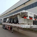 Fuwa / BPW Axle Semi Trailer Flat Bed 3 Axle Container Transport Not Self