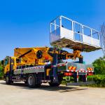45 meters telescopic boom bucket aerial working platform