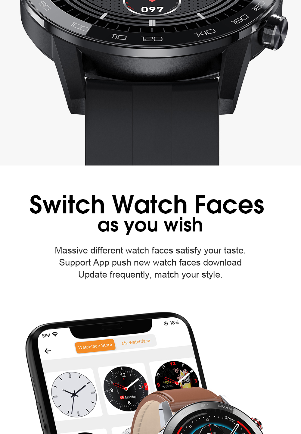 ECG Heart rate Amazfit Gts sport bracelet smart watch Apply For Huawei