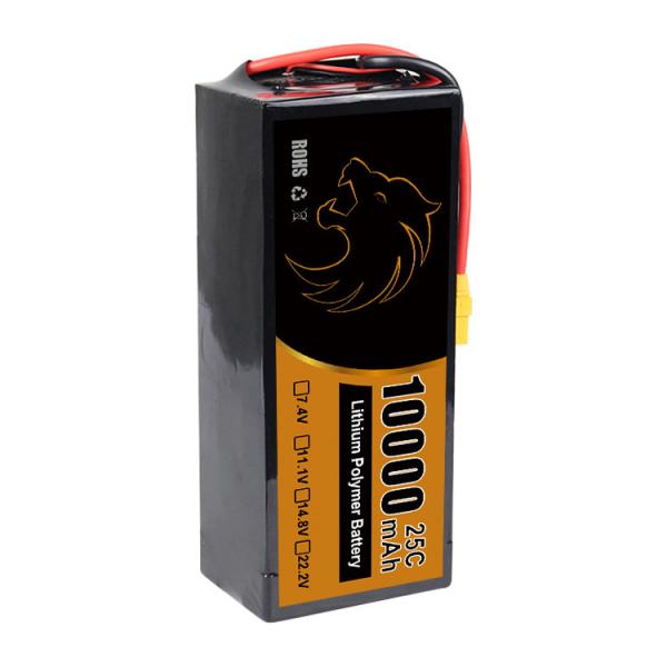 10000mah Polymer li ion Battery FPV Drone Batteries for UAV Airplane Helicopter