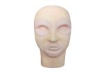 481g Reusable Rubber Permanent Makeup Practice Skin Mannequin Head For Tattoo