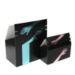 Printed Mailer Box with Tear double-sided tape Silver Cardboard Zipper Packaging