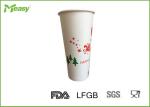 Happy New Year 22oz Biodegradable Paper Cups Single Wall For America Coffee