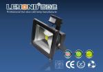 10w 20w 30w PIR High Power Led Flood Lights Waterproof Black Or Grey Casing
