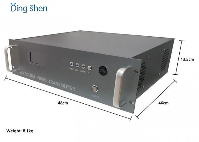100 Watt Wireless COFDM Video Transmitter High Power Rugged For Long Distance