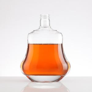 Wholesale Hot Stamping 700ml White Glass Bottle for Customized Design of Vodka Whisky Gin from china suppliers