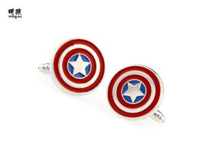 Wholesale US Star Design Trendy Custom Mens Cufflinks For Men Soft Enamel Fill from china suppliers