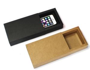 Wholesale flat color paper mobile phone case box luxury black cell phone shell packaging paper box cell phone cover paper box from china suppliers