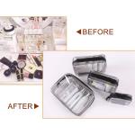4 Pcs Waterproof PVC Zippered Carry Portable Makeup Organizer Bag Set