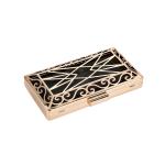 OEM Spikes Pattern Hollow Out Dinner Bag Frame 20*11cm