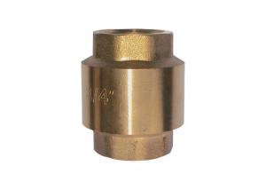 China Brass European Type In Line Check Valve IPS Female Thread Ends on sale