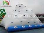 Backyard White Inflatable Water Iceberg / Durable PVC Custom Logo Printed Water