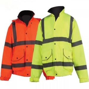 Wholesale Breathable High Visibility Reflective Jacket Fleece Lined Collar Qulited Lining from china suppliers