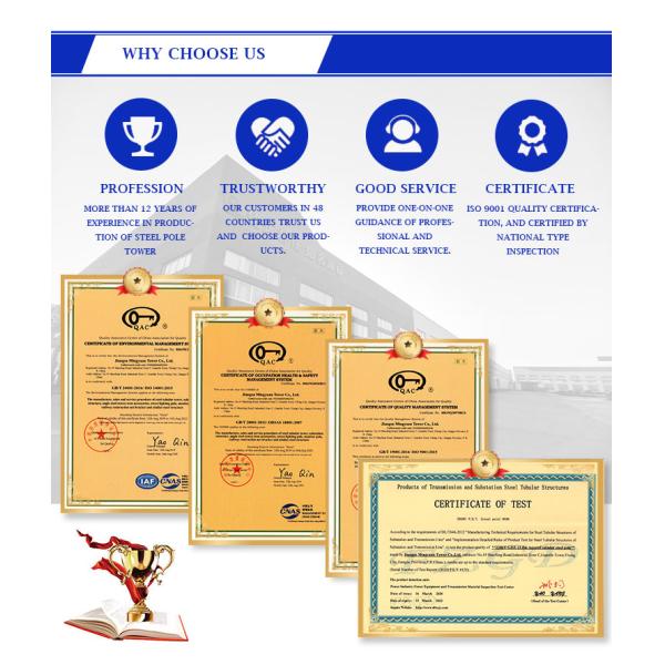 Circular Q235b CCTV Camera Mounting Pole 3m Surveillance