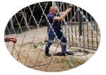CBT65 CBT60 BTO22 Welded Razor Wire Mesh 75 * 150mm Diamond Hole