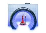 Camera Shape 360 Booth Enclosure Color LED Photo Booth Background Cover