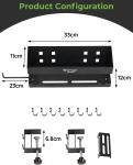 Single-side Bracket 2x4 Wood Pergola/Gazebo Saddle Joist Stainless Steel