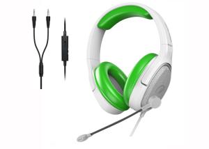 Wholesale 40mm PC Gaming Headphone Soft Earmuffs Green Color With Mic Headset from china suppliers