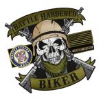 Heat Cutting Skull Custom Motorcycle Vest Patches Camouflage Material